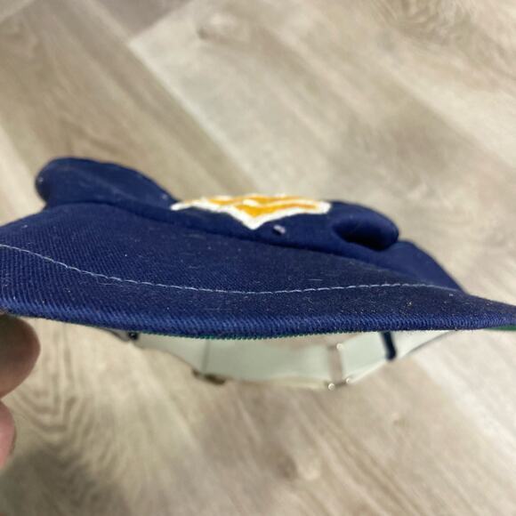 Vintage West Virginia Mountaineers NCAA Adjustable Visor Hat Blue‎ Unisex Adult - Picture 7 of 7